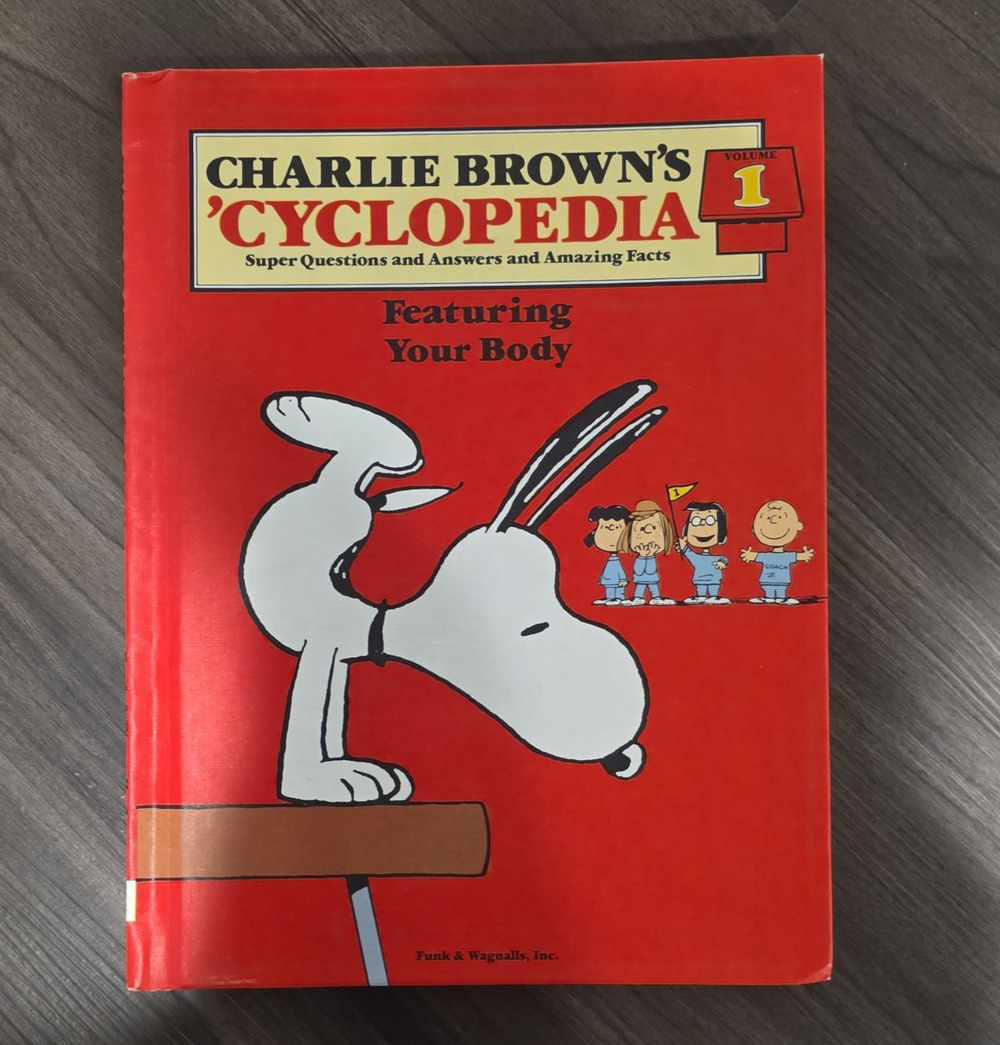 Funk & Wagnalls Charlie Brown's 'Cyclopedia Vol. 1 Your Body HC Illustrated